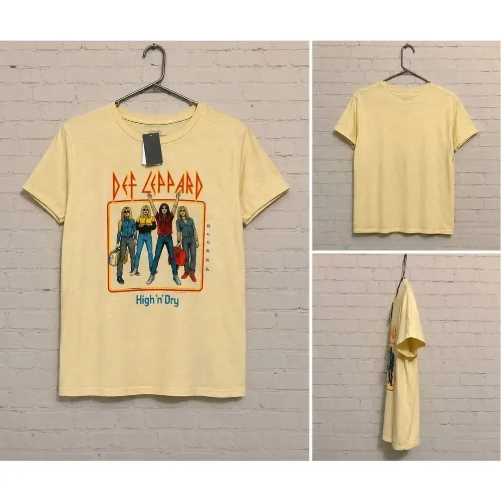 Def Leppard High ’n’ Dry Graphic Tee Boys XL Band Shirt